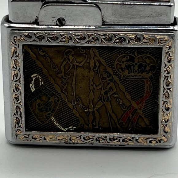 Vintage Fisher 98 lighter with copper front design. Made in Japan - Picture 7 of 7